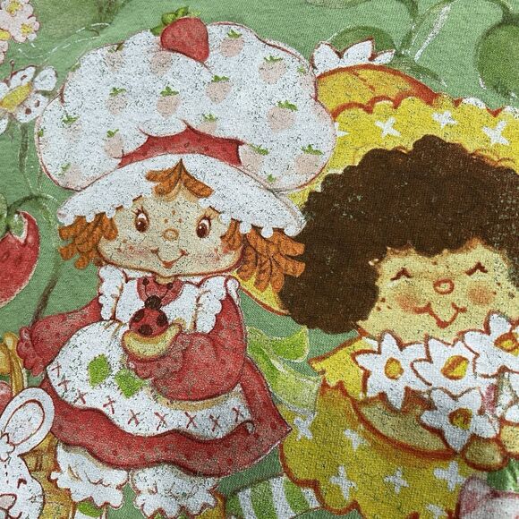 Strawberry Shortcake Kindness Helps Friendship Grow Green Graphic Tee Size XS - Picture 8 of 8